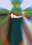 deformed laughing mirrored pepe tall_mouth // 1467x2048 // 83KB