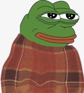 blanket comfy looking_up pepe // 491x540 // 389KB