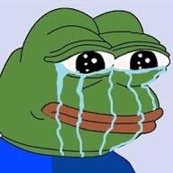 crying pepe // 225x225 // 15KB