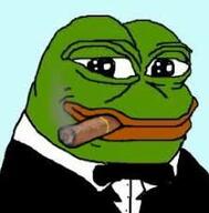 cigarette pepe smoking suit tux // 223x226 // 15KB