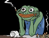 depressed pepe smoking // 255x200 // 32KB