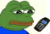 nokia nostalgia pepe phone sad // 499x344 // 33KB