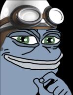 crazy_frog green_eyes helmet pepe smug // 385x501 // 143KB