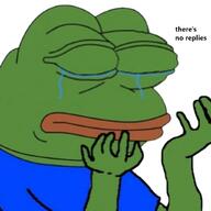 crying frog no_replies pepe sad // 1024x1024 // 78KB