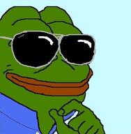 pepe smug sunglasses // 489x499 // 164KB