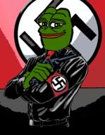 nazi pepe poster smug // 736x951 // 395KB