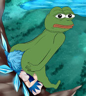 ass cirno pepe suffocation touhou video_game // 2034x2253 // 407KB