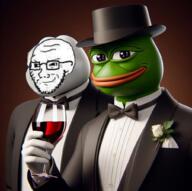 ai_generated bing bowtie edited rose smug soycuck soyjak top_hat tux wine // 1020x1014 // 1.2MB