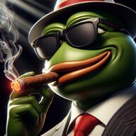 ai_generated cigar fedora pepe smug sunglasses texedo tux // 1024x1024 // 182KB