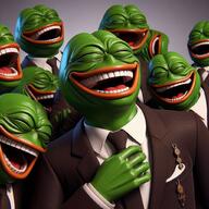 ai_generated Epic kek laughing multiple suit tux // 1024x1024 // 190KB