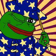 pepe stick winking wizard // 500x500 // 62KB