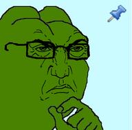 angry glasses pepe punisher_face sticky // 602x597 // 158KB