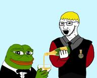 alcohol nate pepe soycuck soyjak tux // 1702x1384 // 300KB