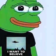 i_want_to_believe pepe shirt smiling tears_of_joy // 480x480 // 22KB