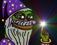 gif kek magic variant:pepe wizard // 387x305 // 494KB