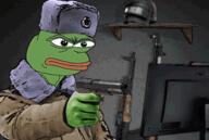 angry computer gun shooting variant:pepe // 305x205 // 591KB