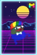 card clothes clown fashwave gif vaporwave variant:peepo // 375x563 // 1.4MB