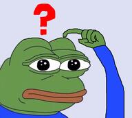 confused pepe questioning // 900x806 // 254KB